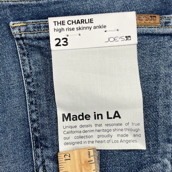 Joe's Jeans Women's The Charlie High Rise Skinny Ankle Jeans Size 23 - Picture 7 of 8